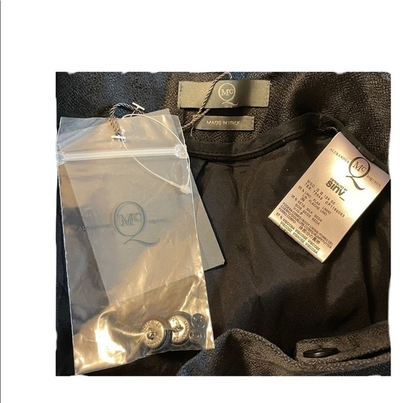 Alexander McQueen Silk Blend Pleat Puff Knee Length Bubble Skirt - Picture 7 of 7